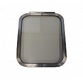 Window 18.5 inch x 22 inch Side Curved Glass and Sash Assembly - 680180