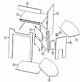 Glass Door 18.5 x 9.8 Inch - 372284