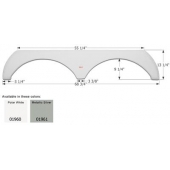 Icon Fender Skirt For Thor  Jazz 68-3/4 Inch 13-1/4 Inch Metallic Silver 01961