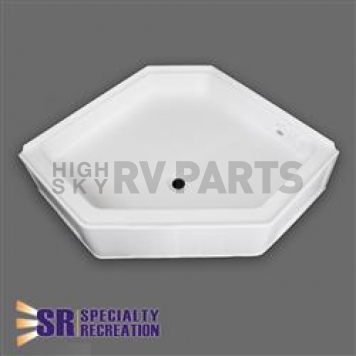 Specialty Recreation Shower Pan Neo-Angle 34 Inch x 34 Inch White - NSB3434WC