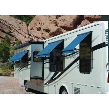 Carefree RV Awning Window - 11 Feet - Cadet Gray Solid - IB1151023-4