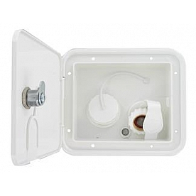 Valterra Fresh Water Inlet 1/2 Inch - Brass White - A01-2000