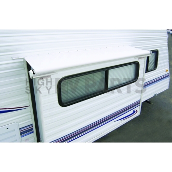 Carefree RV Awning Slide-Out Automatic - 6 Feet 4 Inch Solid White LH0760042-1