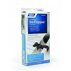 Camco Awning Fabric Clamp Set Of 2 Black 42061