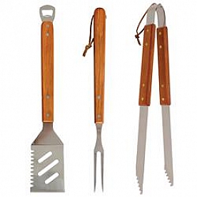 Mr. Bar-B-Que Barbeque Grill Utensil 3 Piece Tool Set - 02295YNST
