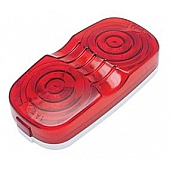 Valterra Clearance Marker Light - 4 Inch x 2 Inch Rectangle Red - 1A-S-90R