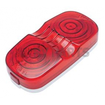 Valterra Clearance Marker Light - 4 Inch x 2 Inch Rectangle Red - 1A-S-90R