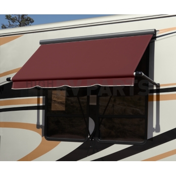 Carefree RV Marquee Awning Window - 12 Feet - Red Tweed Solid - 43150VKJVWP-8