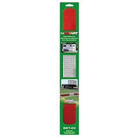 Top Tape and Label Reflective Tape 18 Inch X 2 Inch Red And Silver - RE849