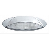 Optronics Halogen Porch Light Clear Oval with Chrome Base - RVPL9CCP