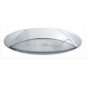 Optronics Halogen Porch Light Clear Oval with Chrome Base - RVPL9CCP