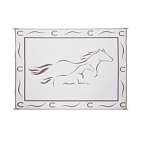 Ming's Mark RV Patio Mat -  8 Feet x 11 Feet Brown/ White Polypropylene - GH8117