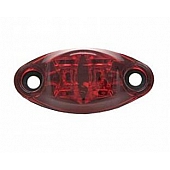 Valterra Clearance Marker Light - 2-5/8 Inch x 1-1/4 Inch Rectangle Red - DG52438VP