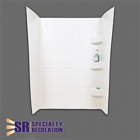 Specialty Recreation Shower Surround - 24 Inch x 32 Inch - White