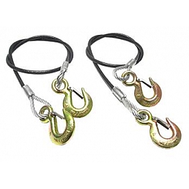 NSA RV Trailer Safety Cable 12000 Pound - Set of 2 - 10040