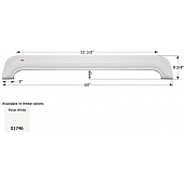 Icon Fender Skirt For KZ  Sportsmen 69 Inch 9-3/4 Inch  White 01746