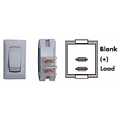 Valterra Interior Light Switch - Single Pole Single Throw White - B1-10UC