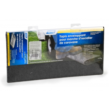 Camco Entry Step Rug -  x 18 Inch Gray - 42925-2