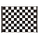 Camco RV Door Mat Black/ White Checkered Woven Poly-Vinyl - 42827
