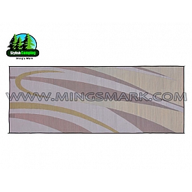 Ming's Mark RV Patio Mat -  20 Feet x 8 Feet Brown/ Gold Graphic Polypropylene - GC7