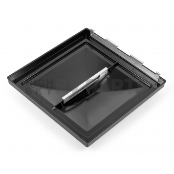 Camco Roof Vent Lid 14 inch x 14 inch for Jenson With Pin Hinge Black 40175-5