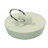 JR Products Sink Strainer Drainer Stopper - White Rubber 