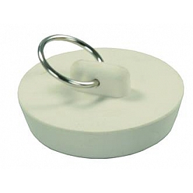 JR Products Sink Strainer Drainer Stopper - White Rubber 
