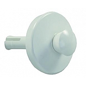 JR Products Sink Strainer Stopper Plastic Stem White - 95105