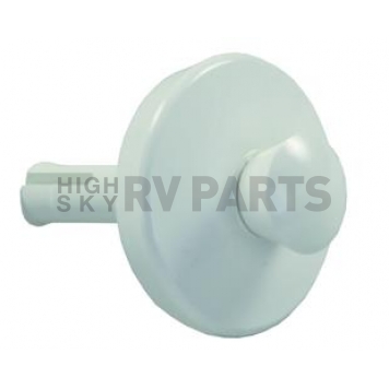 JR Products Sink Strainer Stopper Plastic Stem White - 95105