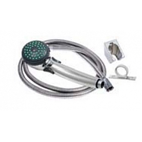 Phoenix Products Shower Head with 60 inch Double Hooked Stainless Steel Hose - PF276045