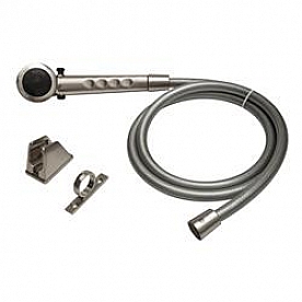 Dura Faucet Shower Head with 60 inch Vinyl Hose - Brushed Satin Nickel - DF-SA130-SN