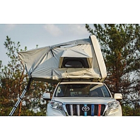 AirBedz Tent Vehicle Rooftop - Sleeps 2 To 3 Adults - Green/ Red Wine Trim