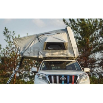 AirBedz Tent Vehicle Rooftop - Sleeps 3 To 4 Adults - Coffee Brown/ Orange Trim