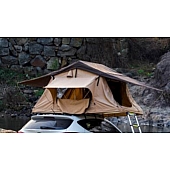 AirBedz Tent Vehicle Rooftop - Sleeps 2 To 3 Adults - Coffee Brown/ Orange Trim