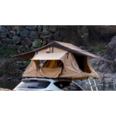 AirBedz Tent Vehicle Rooftop - Sleeps 3 To 4 Adults - Khaki/ Orange Trim