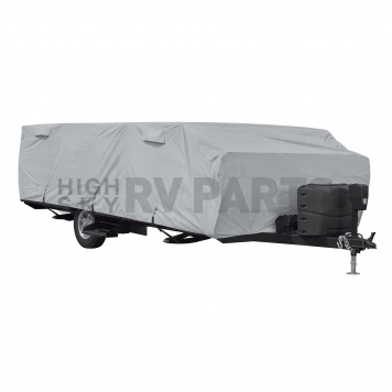 Classic Accessories PermaPRO RV Cover 8.5 Feet Folding Camper Trailers - Gray Polyester 80-400-301001-RT