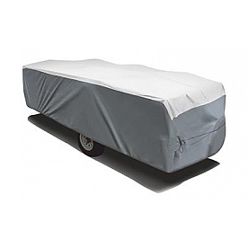 Adco Tyvek RV Cover for 22 foot 9 inch Hi-Lo Style Trailers - Gray Polypropylene - 22852
