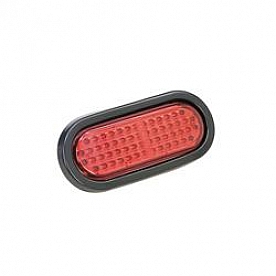Bargman LED Trailer Turn Light Oval with Red Lens 