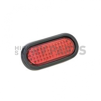 Bargman LED Trailer Turn Light Oval with Red Lens 