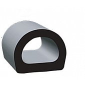 Clean Seal Slide Out Seal Black 50' x 1 inch x 3/4 inch D-Base - 1750ST-50