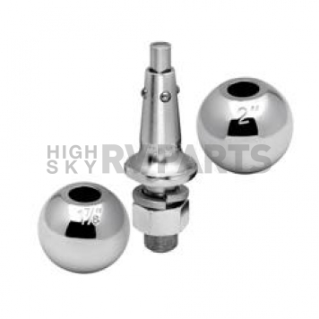 Tow Ready Trailer Hitch Ball - 1-7/8 Inch/ 2 Inch with 1 Inch Shank - 63802 