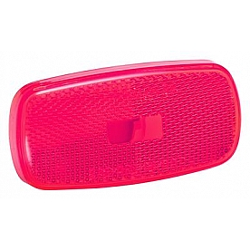 Bargman Trailer Light Lens - Red 4 inch x 2 inch Replacement - 31-59-010