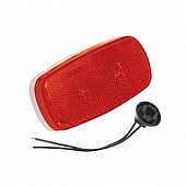 Bargman Clearance Marker Light - 4 Inch x 2 Inch LED Red - 47-59-401