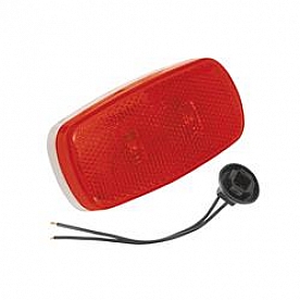 Bargman Clearance Marker Light - 4 Inch x 2 Inch LED Red - 47-59-401
