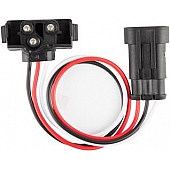 Optronics Trailer Light Connector Pigtail 3-Wire Plug Straight