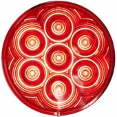 Peterson Mfg. Trailer Stop And Turn Light LED Round with Red Lens 4 inch