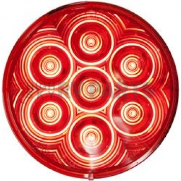 Peterson Mfg. Trailer Stop And Turn Light LED Round with Red Lens 4 inch