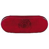 Peterson Mfg. Trailer Incandescent Stop/ Turn/ Tail Light Oval with Red Lens
