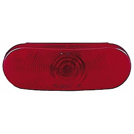 Peterson Mfg. Trailer Incandescent Stop/ Turn/ Tail Light Oval with Red Lens