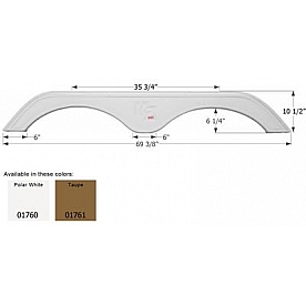 Icon Fender Skirt For KZ  Spree 69-3/8 Inch 10-1/2 Inch  White 01760